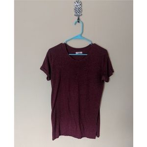 Burgundy t-shirt